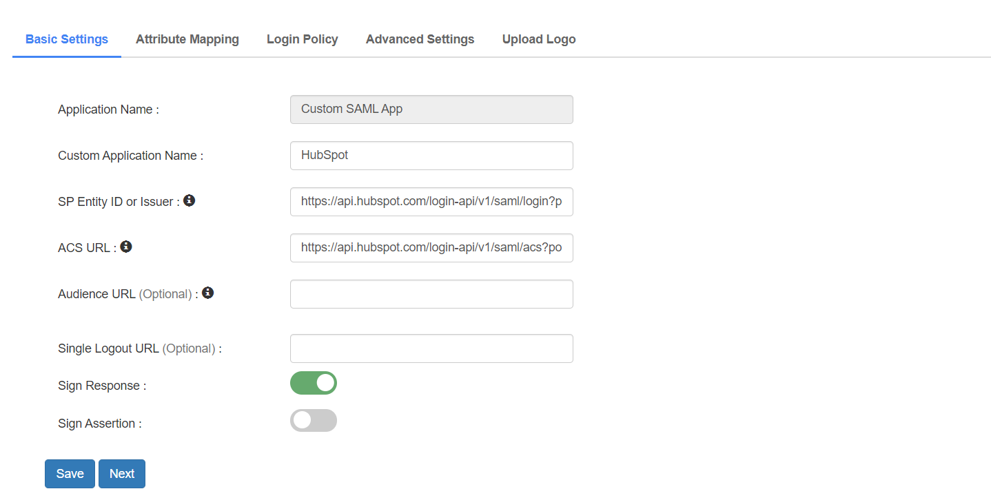 Configure HubSpot SAML Single Sign-On (SSO) Add IDP