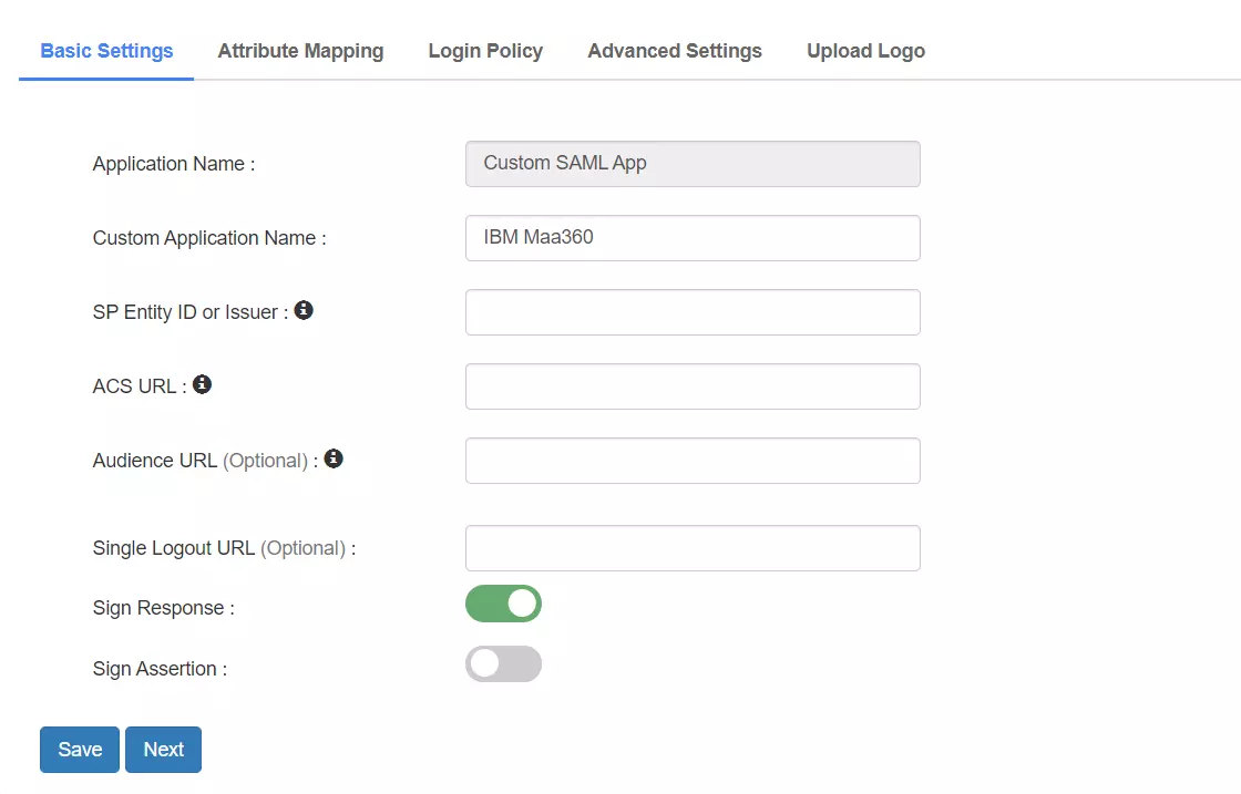 IBM Maas360 Single Sign On (sso) Add IdP