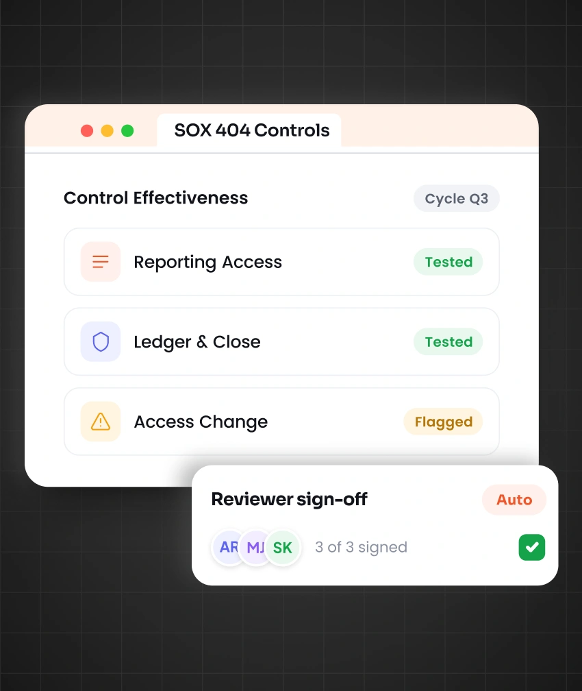 Automate SOX Section 404 Access Controls