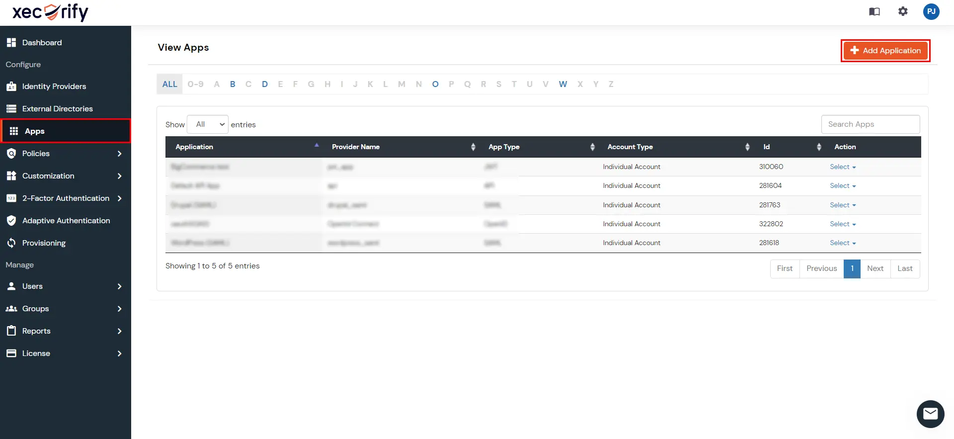 AWS Cognito Provisioning: Add Application