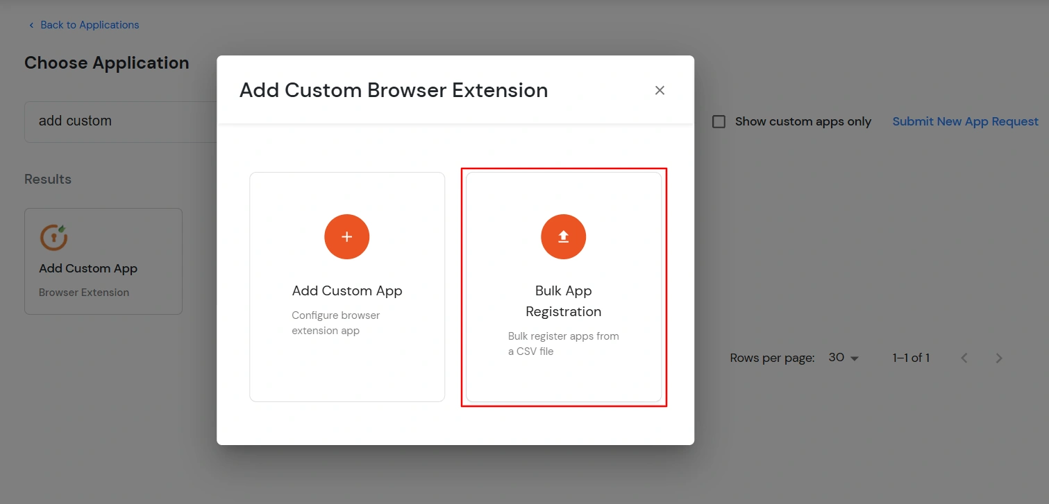 bulk app registration