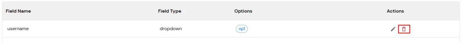 miniOrange Identity Platform Admin Handbook: Click Delete icon 