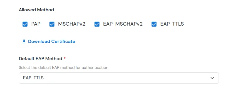 miniOrange Identity Platform Admin Handbook: RADIUS: Advanced settings