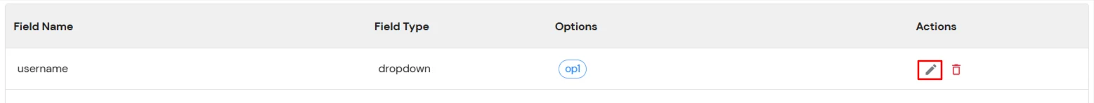 miniOrange Identity Platform Admin Handbook: Edit membership custom field from the Actions column 