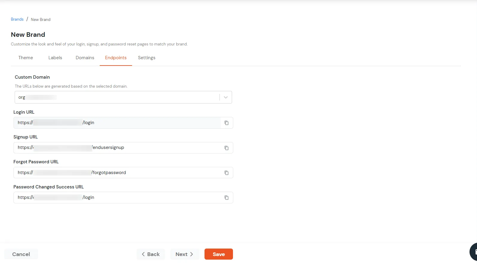 miniOrange Identity Platform Admin Handbook: End Point Tab