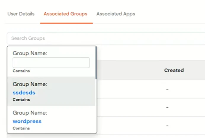 miniOrange Identity Platform Administratorhandbuch: Gruppennamen eingeben