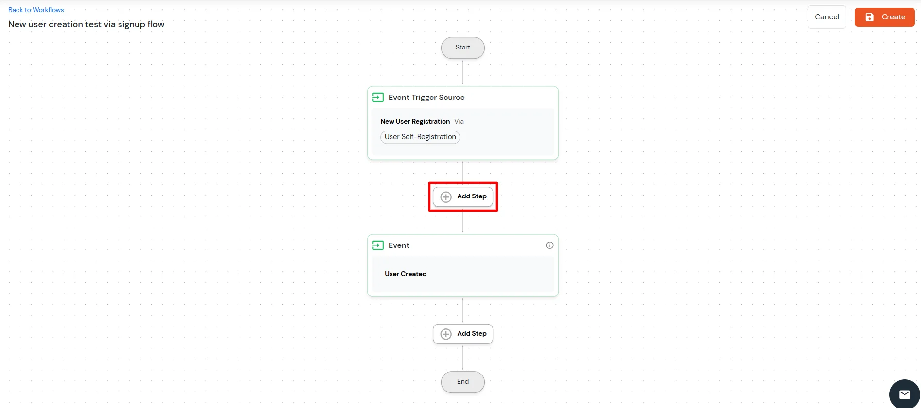 Add Step Before Event Block in Admin Handbook
