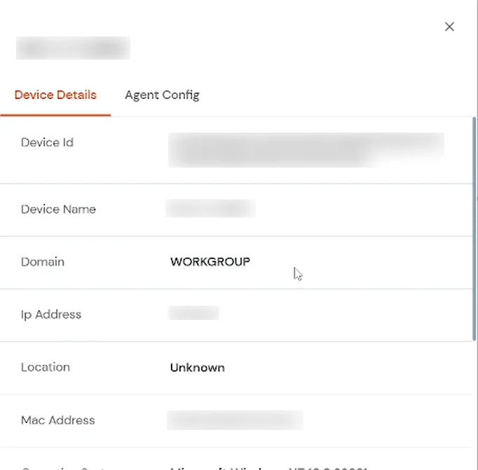miniOrange Identity Platform Admin Handbook: Device Details tab