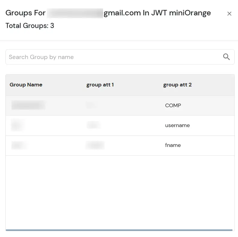 miniOrange Identity Platform Admin Handbook: On click groups count