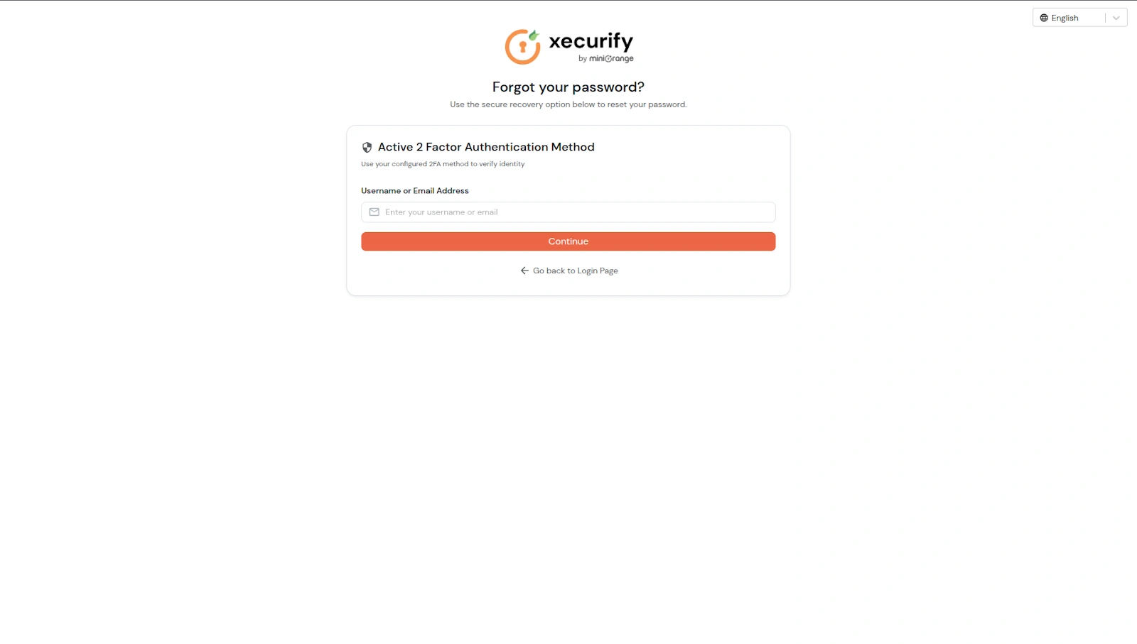 Password Recovery via 2FA