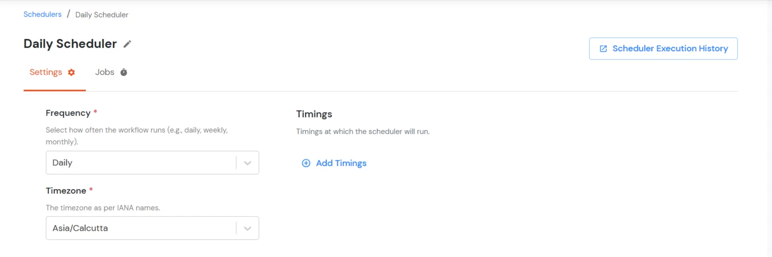 Daily Scheduler in Admin Handbook