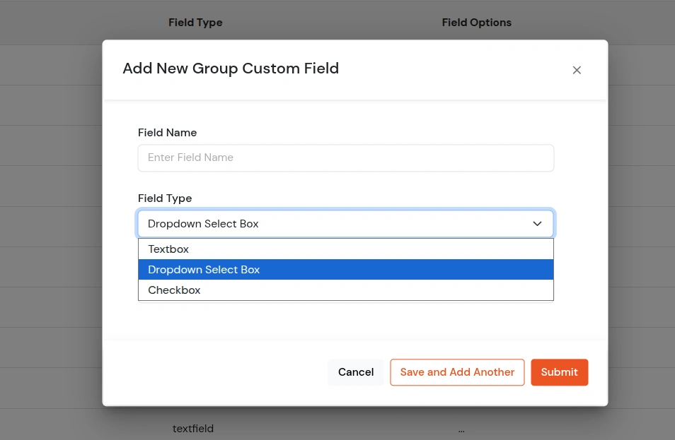 miniOrange Identity Platform Admin Handbook: Select Field Type 