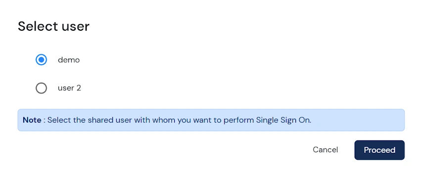Filezilla Thick Client SSO: select user