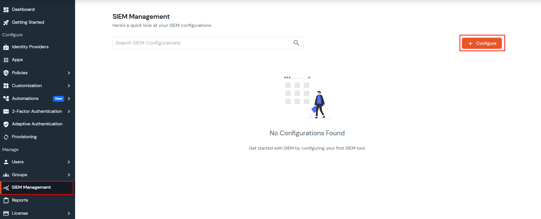miniOrange Admin Handbook: SIEM Management
