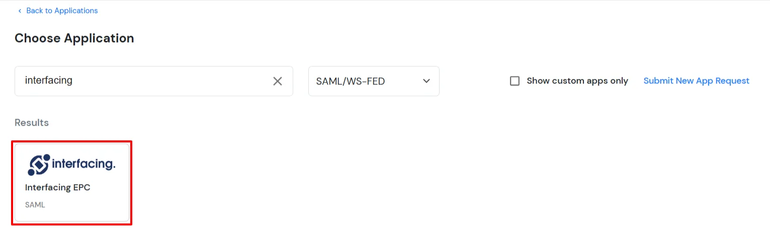 Interfacing EPC Single Sign-On (SSO) manage apps