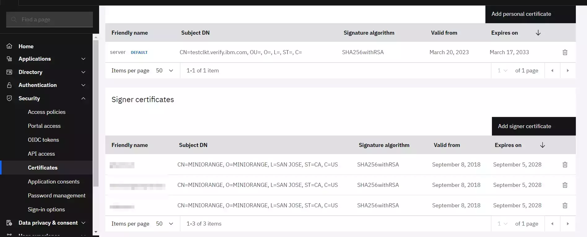 Single Sign On with ISVA