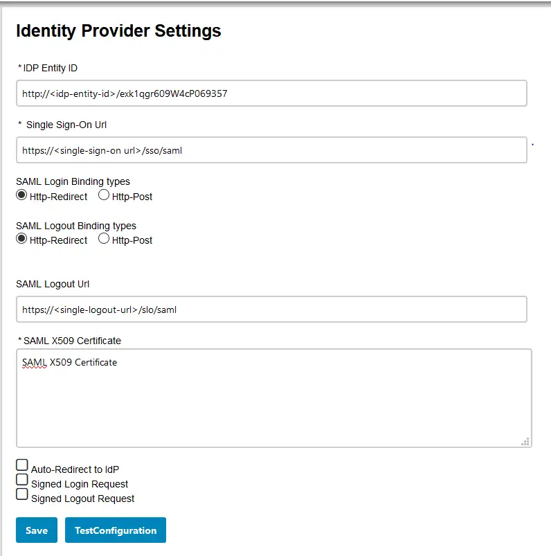 kentico single sign on idp metadata