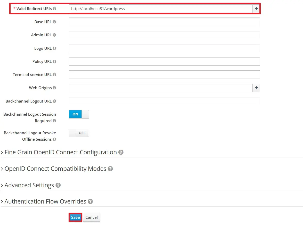  Keycloak Single Sign-On (SSO) - change access type