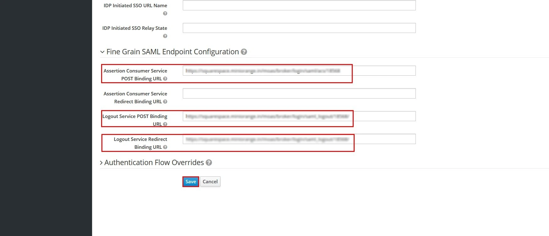 Keycloak SSO Client Configuration
