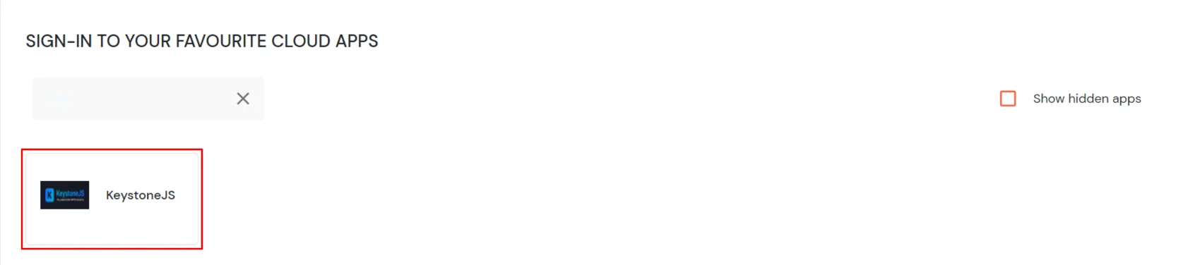KeystoneJS Single Sign-On (SSO) verify configuration