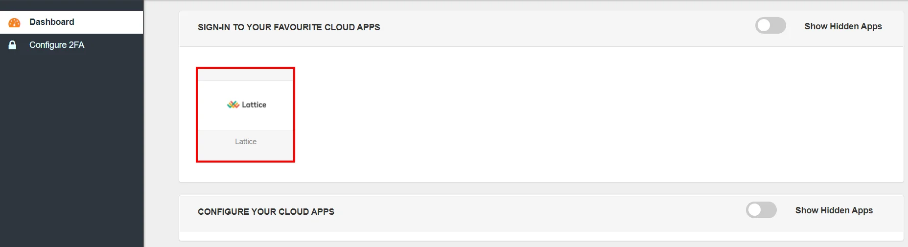 Lattice Single Sign-On (SSO) verify configuration