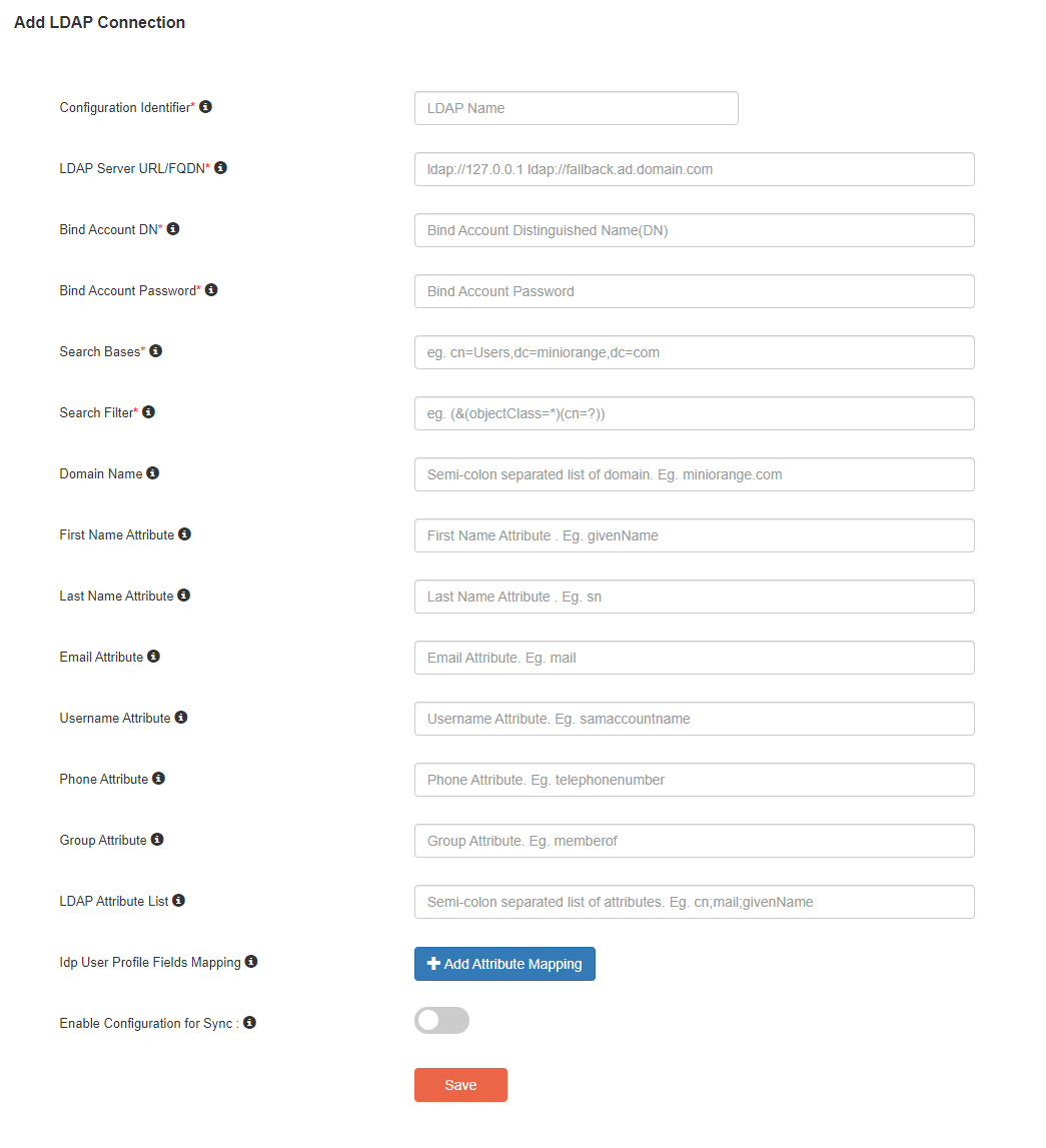 miniorange ldap gateway configuration