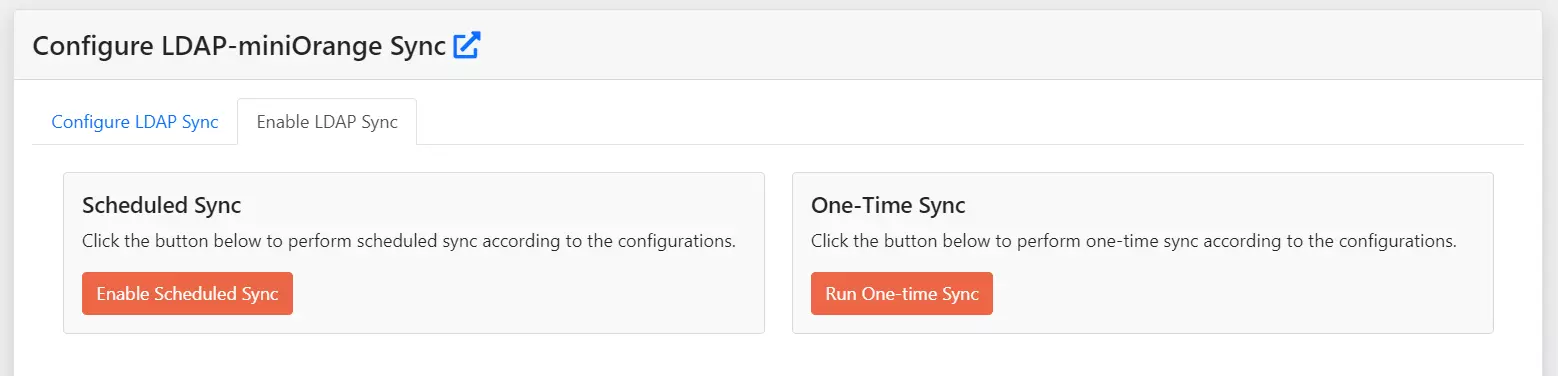 miniorange ldap gateway schedules configuration