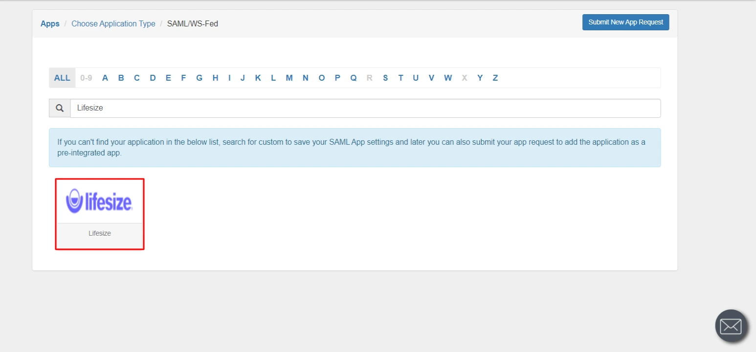 Lifesize Cloud Single Sign-On (SSO) manage apps