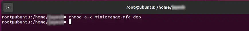 Setup 2FA/MFA provider for Linux: Give Execute Permissions