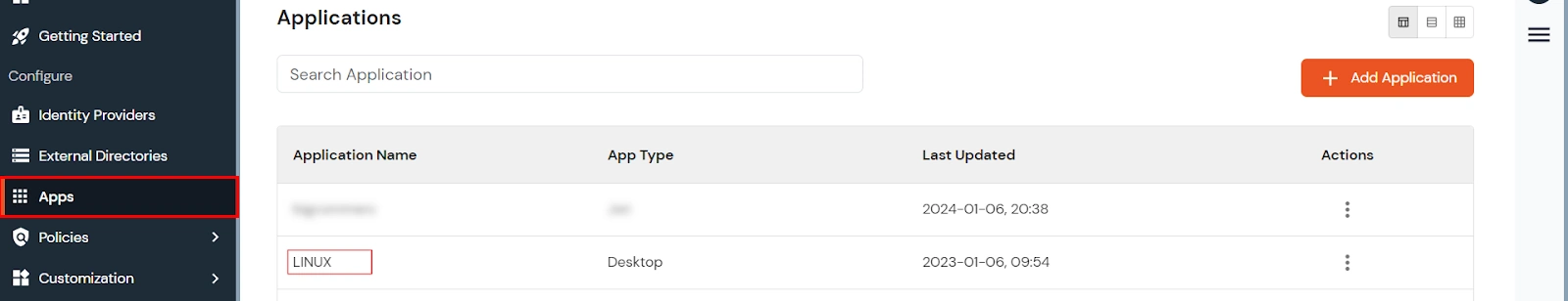 CentOS 2FA/MFA: Copy name of Linux App