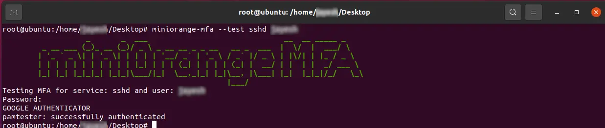 Testing MFA configuration