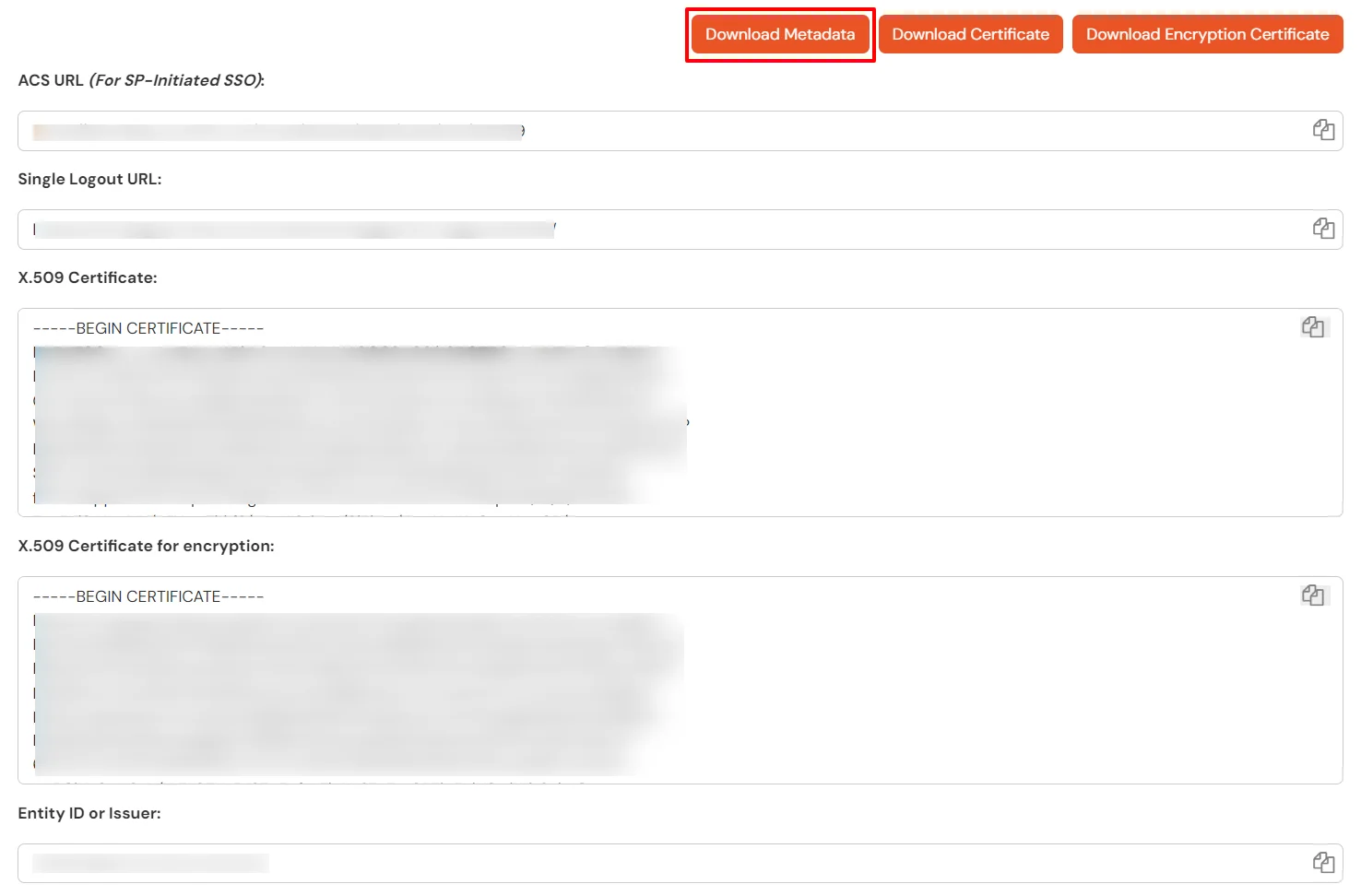 Auth0 SAML IDP : Download Metadata