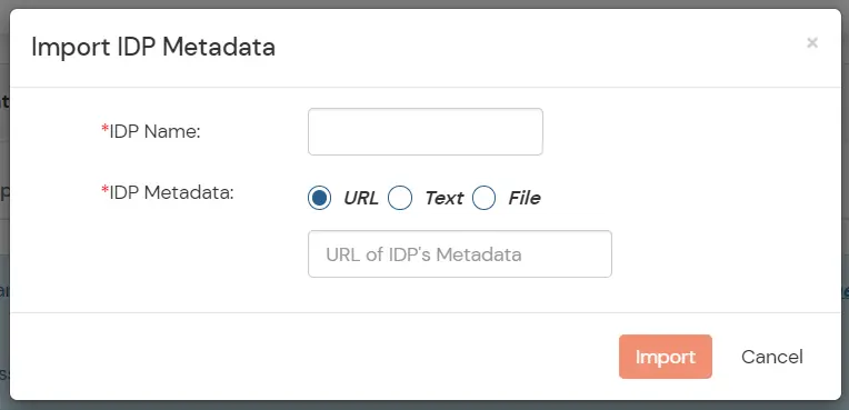 Configuring Salesforce as IdP: Salesforce Import