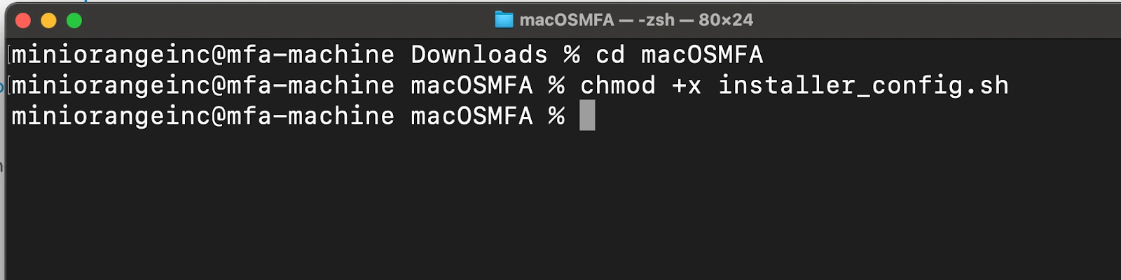 MacOS Multi-Factor Authentication 2FA/MFA