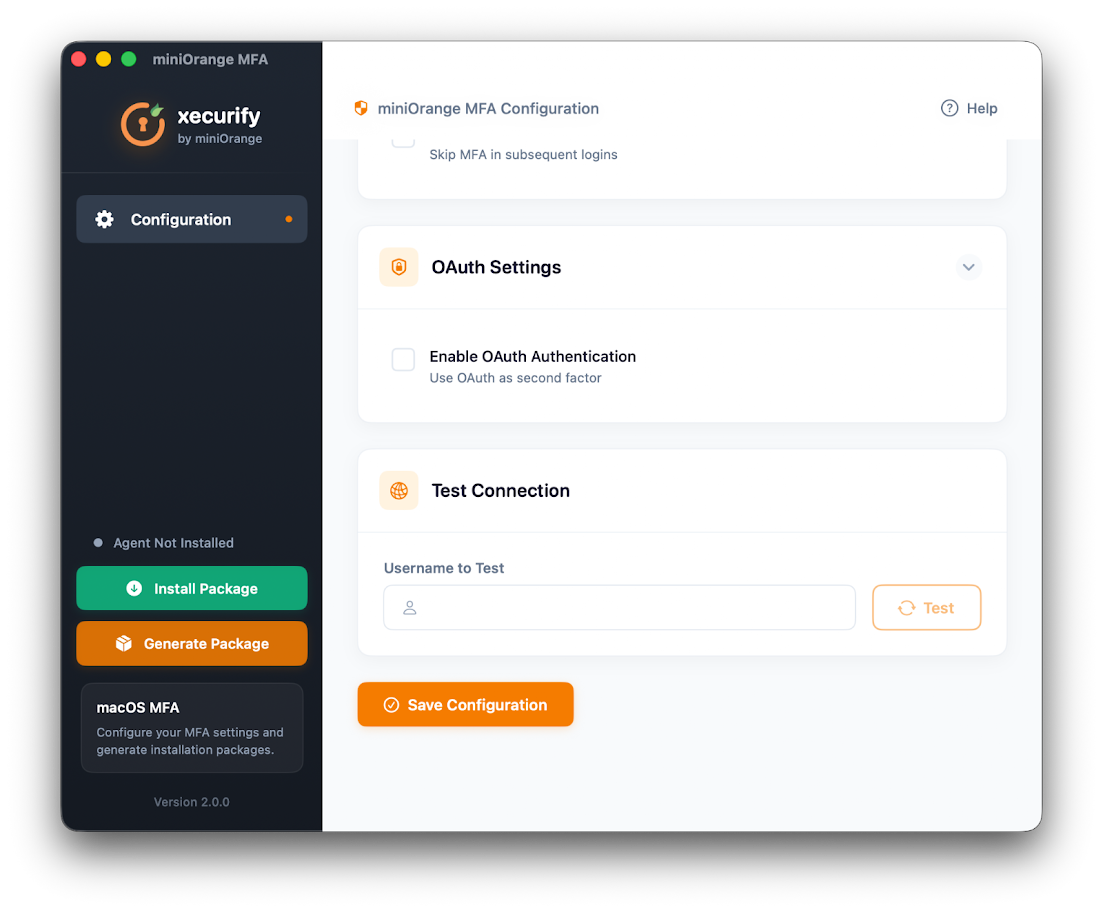 MacOS Multi-Factor Authentication 2FA/MFA