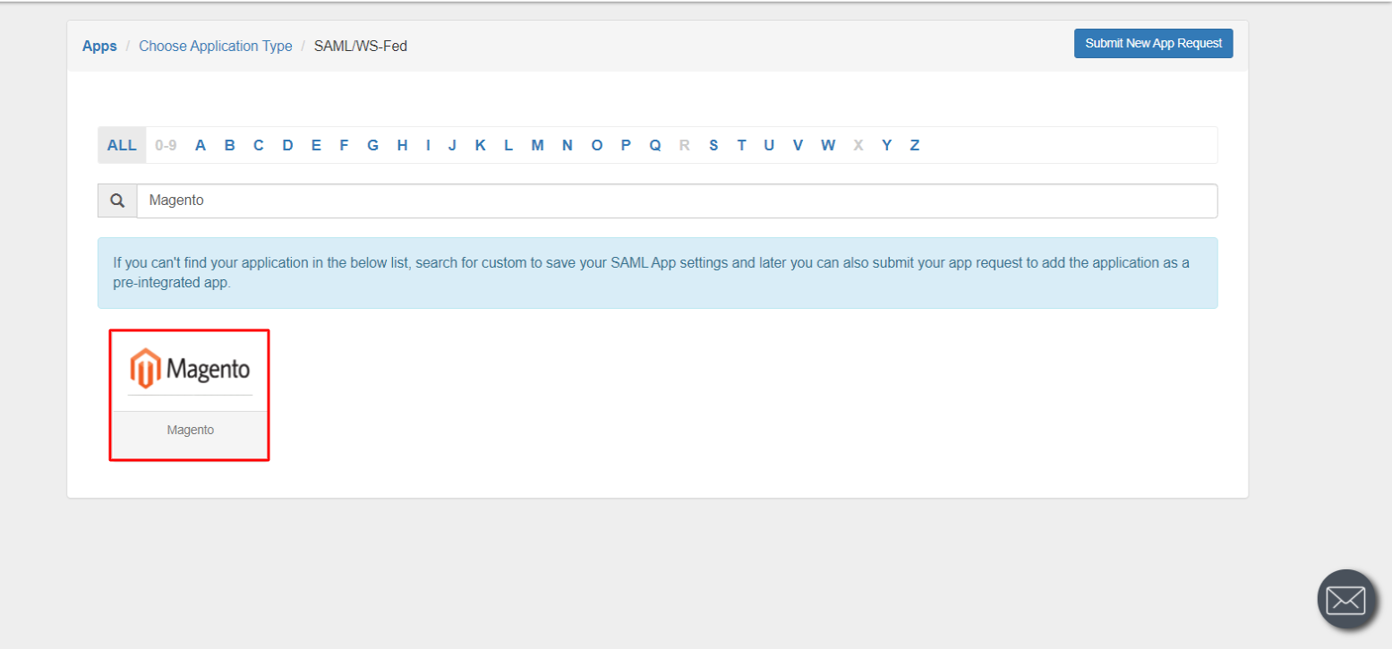 Magento Single Sign-On (SSO) manage apps