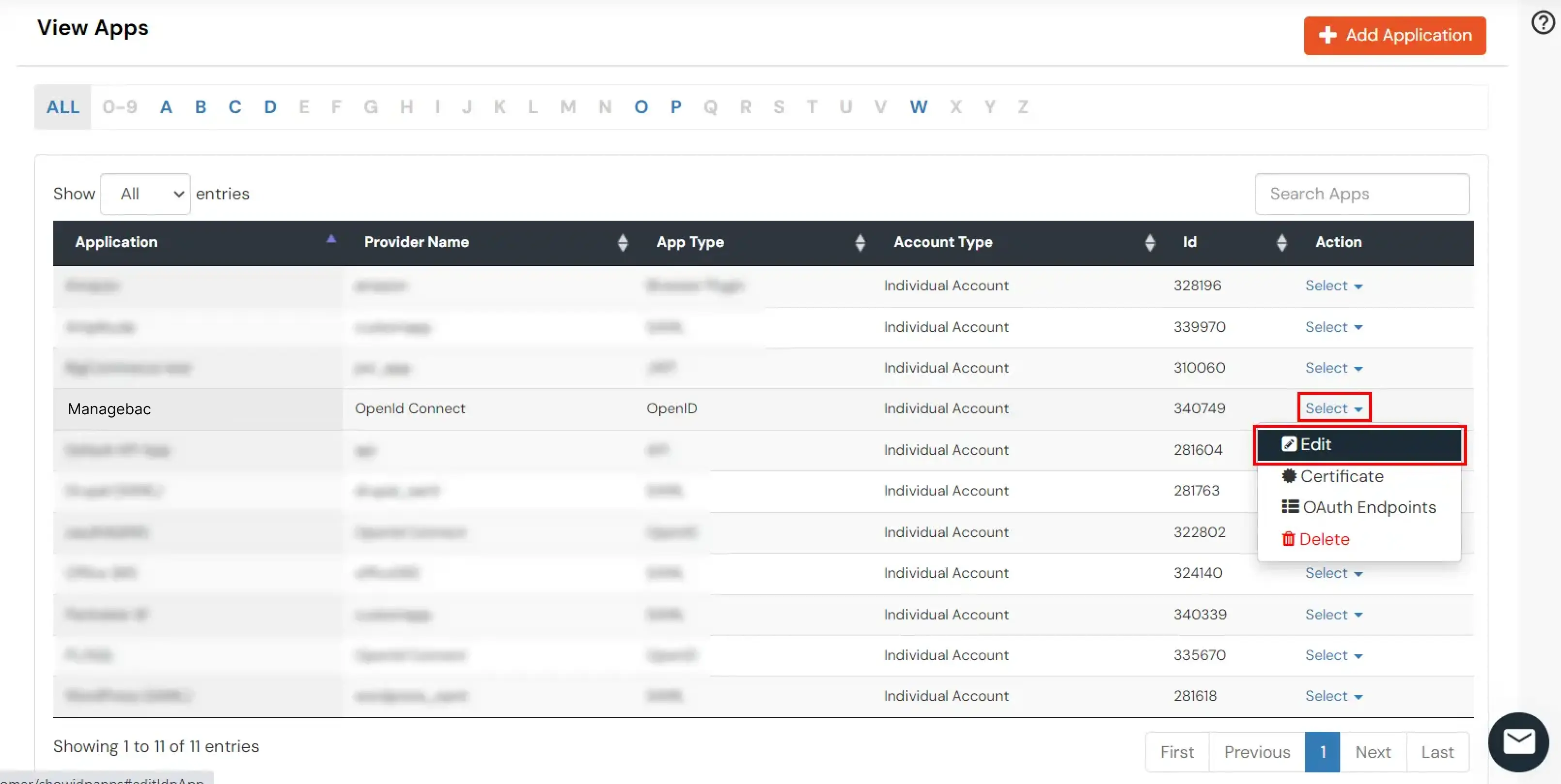  Single Sign-On (sso)for ManageBac edit application