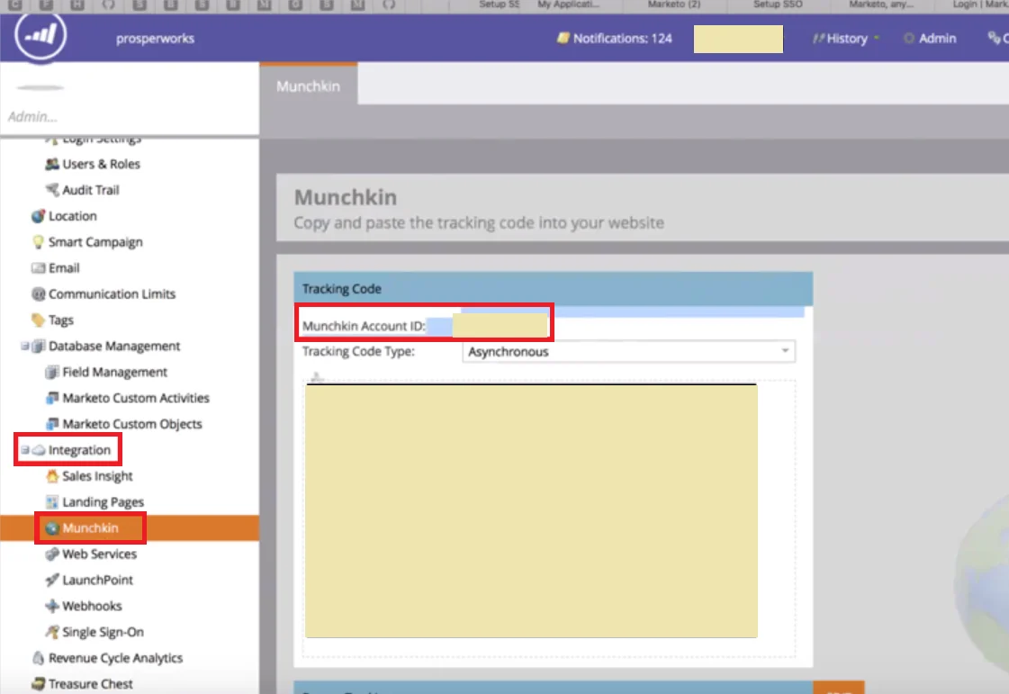 Marketo two-factor authentication (2FA) : Admin Dashboard