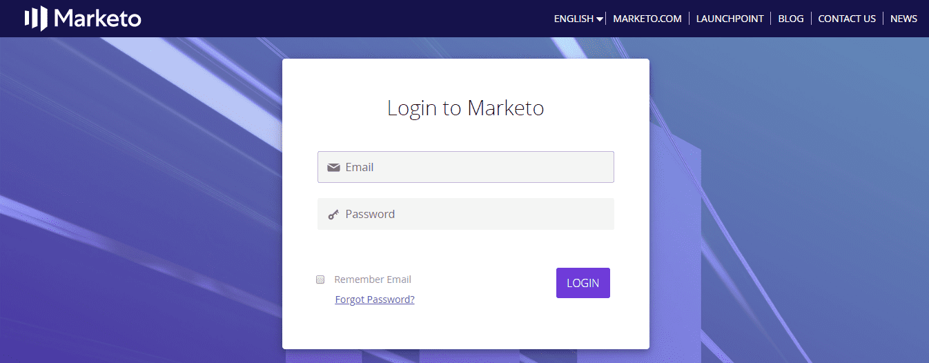 Marketosaml user loginpage