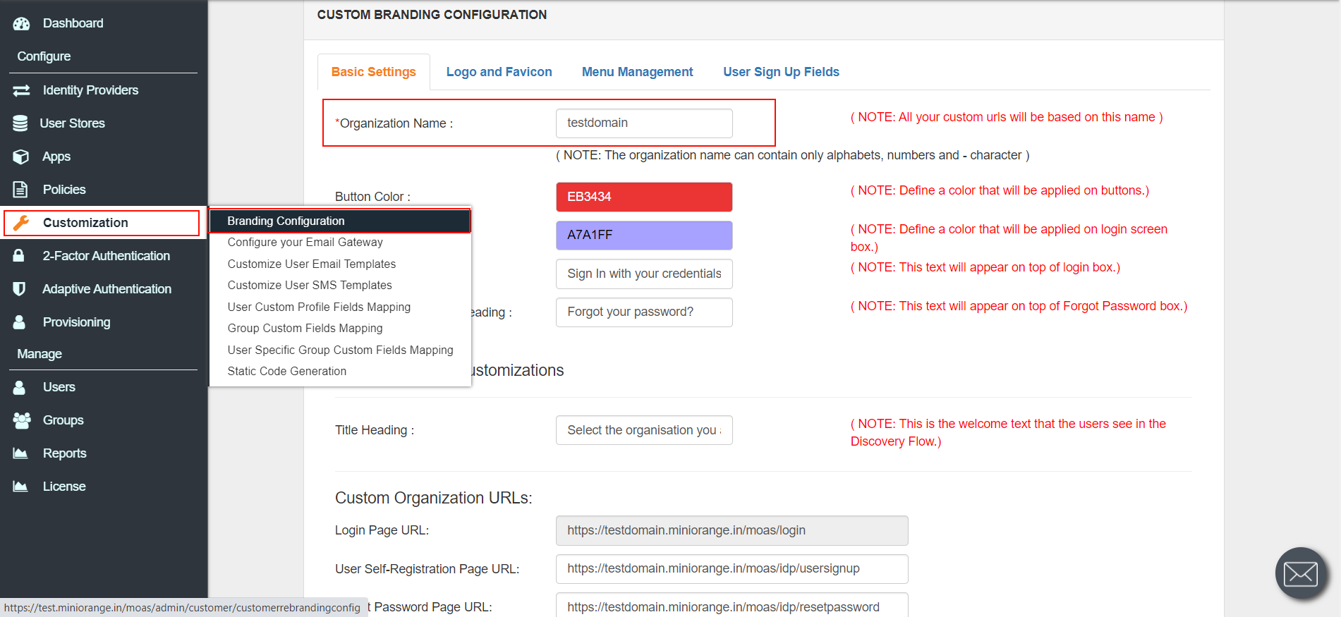 SharePoint Single Sign-On (SSO) setting up branding