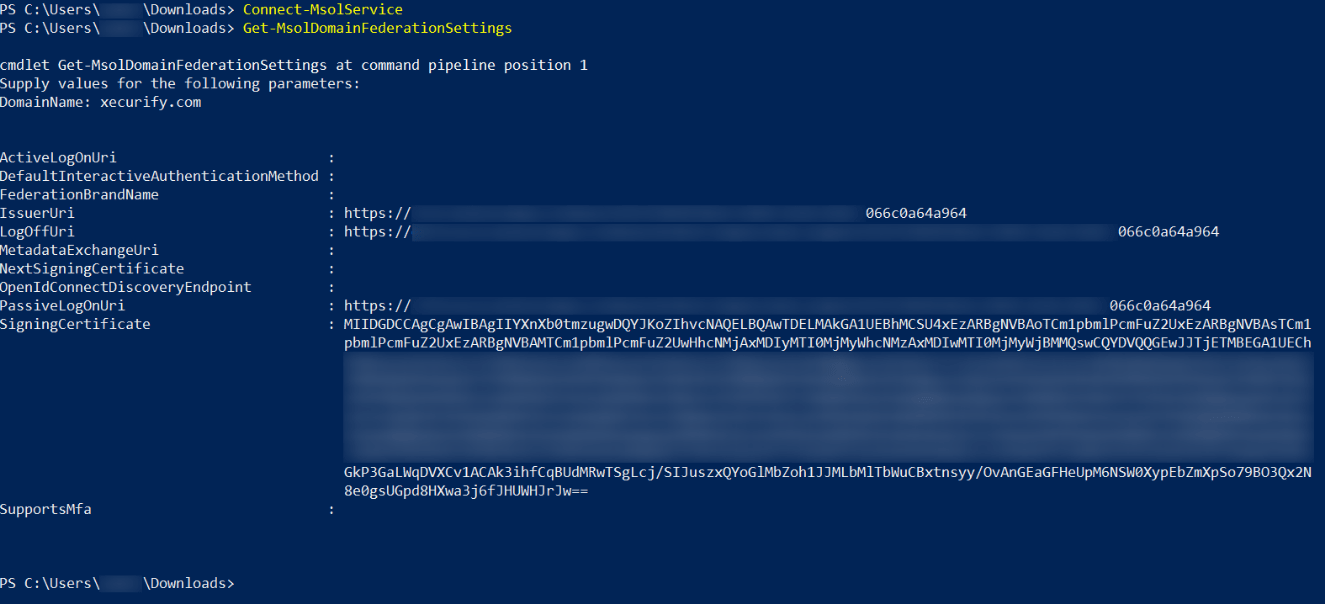 Outlook Single Sign-On (SSO) Verify Federated Domain