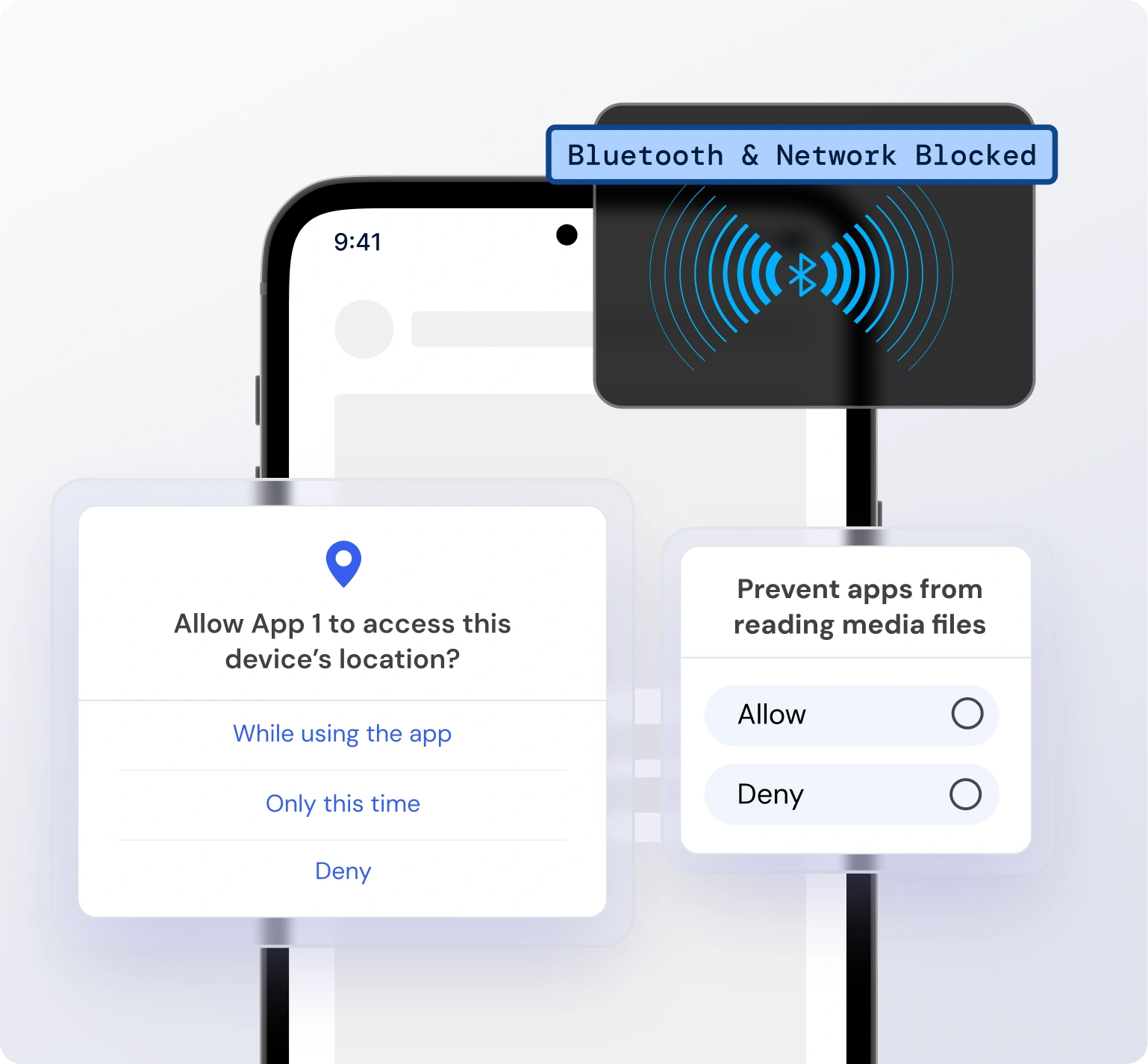 Android device management - Access control and security settings