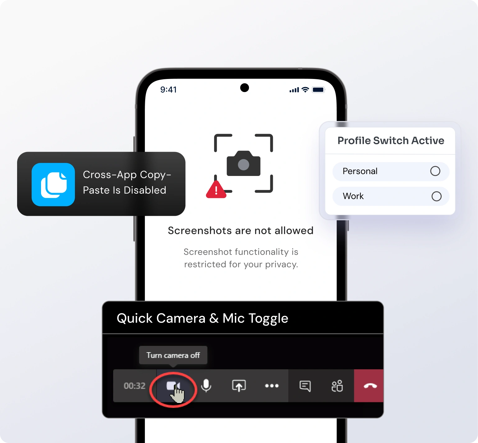 Android device management - Data protection and security features