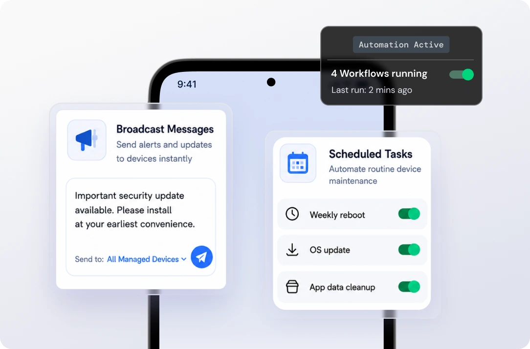 android mdm workflows
