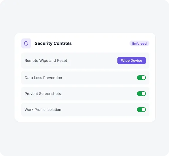 Android EMM Comprehensive Security