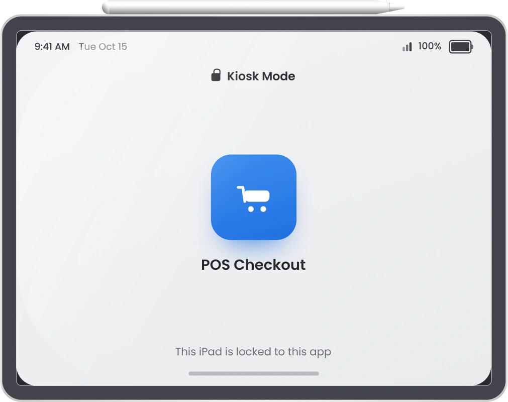 single-app mode on iPad