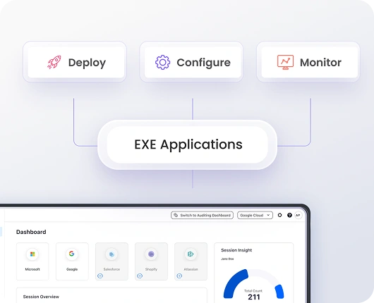EXE application deployment and management