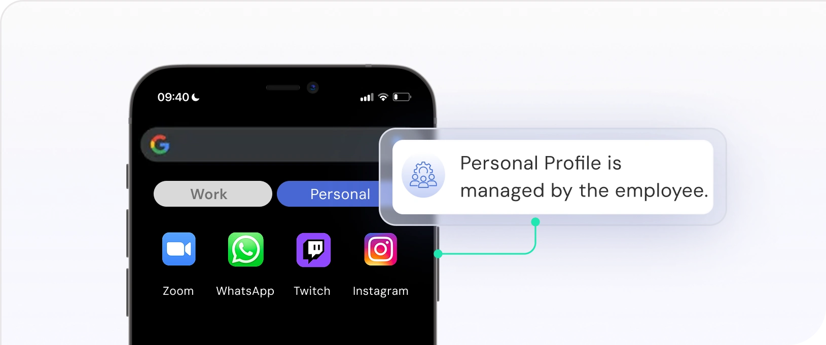 android corporate owned personally enabled cope