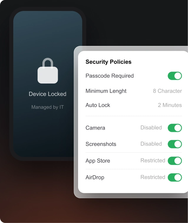 Centralized device policies for government devices