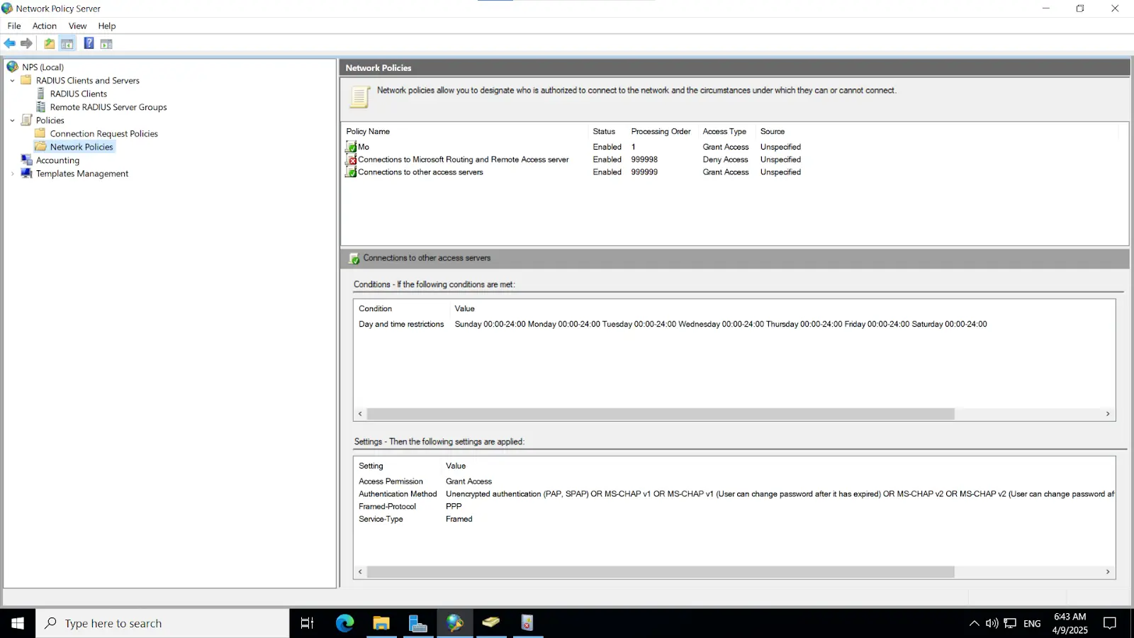 Microsoft Push Notification: Open NPS on the Windows Server